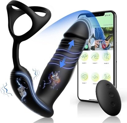 Thrusting Prostate Massager Vibrating Penis Ring In Pakistan 03000314766 - Online Shopping in Pakistan,Lahore,Karachi,Islamabad,Bahawalpur,Peshawar,Multan,Rawalpindi - Fareedshopping.com