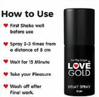 Love Gold Delay Spray In Pakistan 03000314766 - Online Shopping in Pakistan,Lahore,Karachi,Islamabad,Bahawalpur,Peshawar,Multan,Rawalpindi - Fareedshopping.com